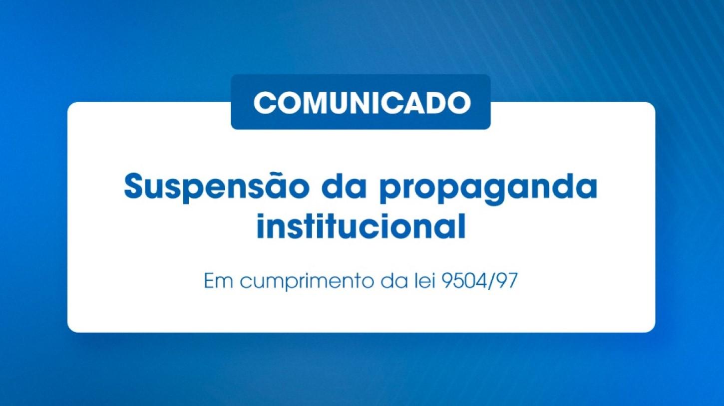 Suspensão da propaganda institucional dos municípios