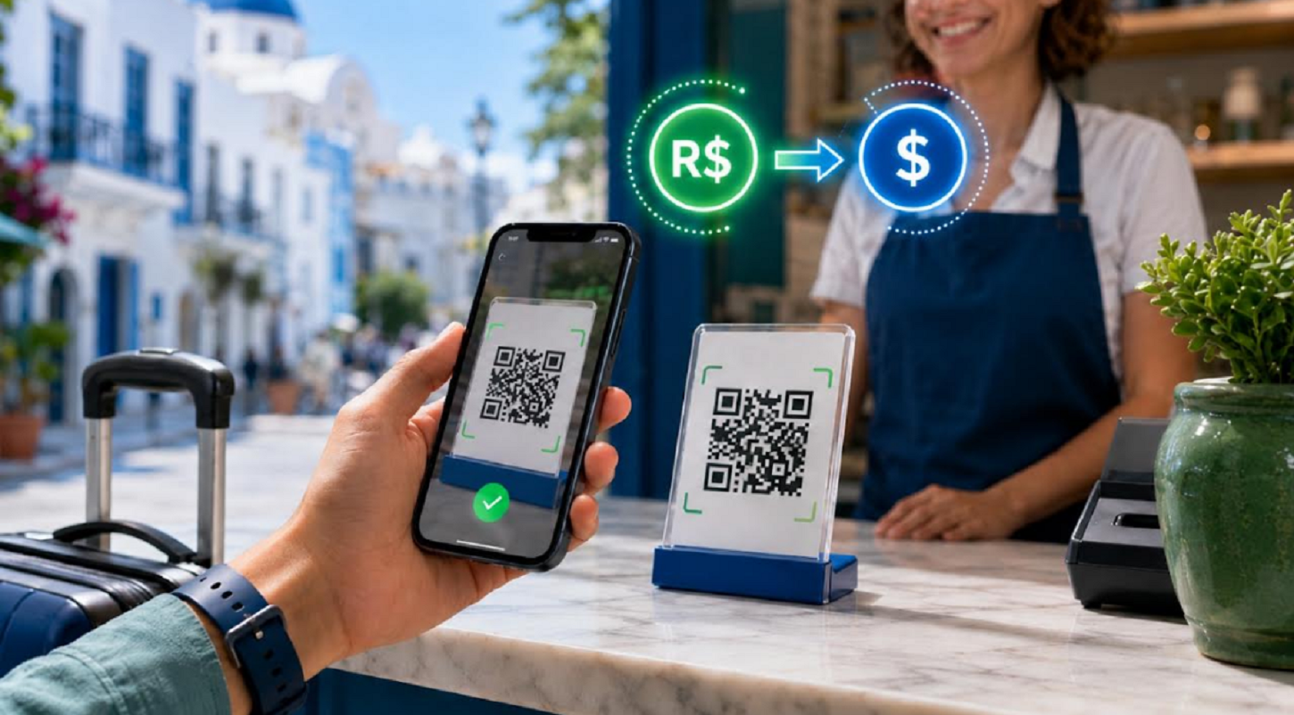Pagamento via Pix avança em viagens internacionais e amplia alternativas para brasileiros no exterior