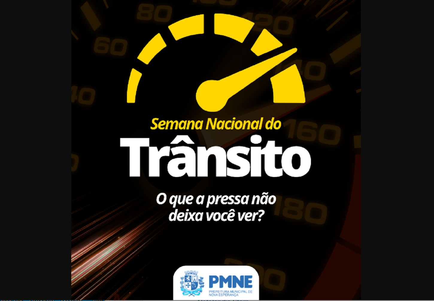 Semana Nacional de Trânsito reforça a importância de desacelerar e enxergar o outro.