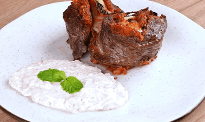 Carne Recheada com Espinafre