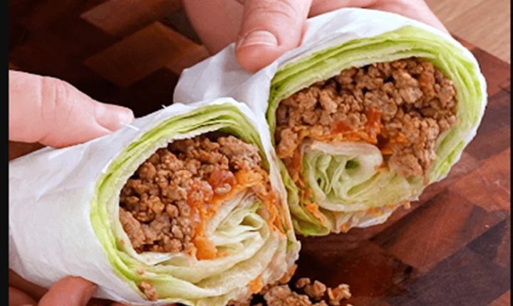 Tortilha de Alface com Carne Moída